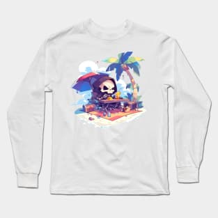 grim reaper at vacation Long Sleeve T-Shirt